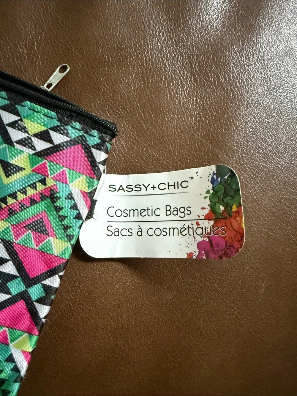 Geometric Aztec Print Makeup Travel bags- 2 pack